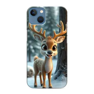 Чехол с принтом «Олененок в лесу» для iPhone 13