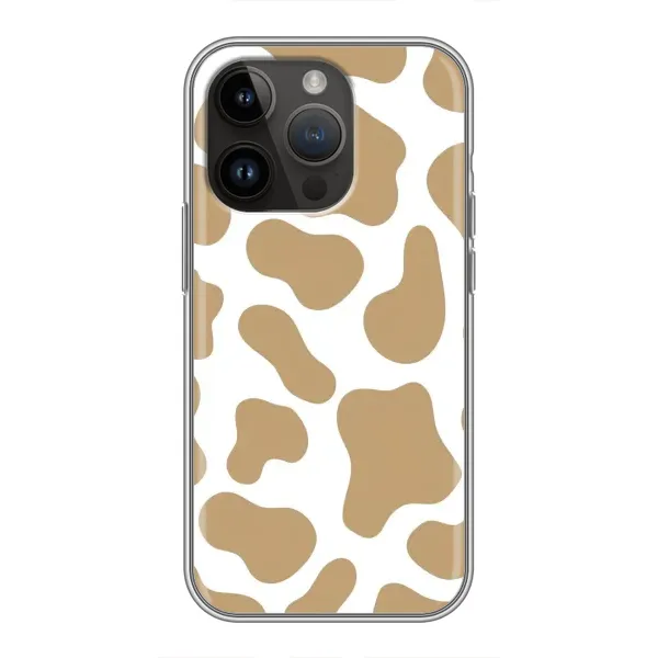 Чохол з принтом «Бежева бурьонка» для iPhone 14 Pro Max