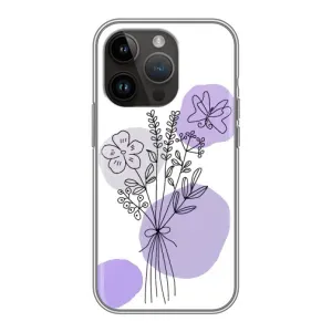 Чохол з принтом «Букет фіолетова абстракція» для iPhone 14 Pro Max