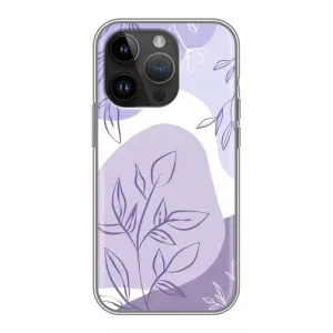Чохол з принтом «Фіолетове листя абстракція» для iPhone 14 Pro Max