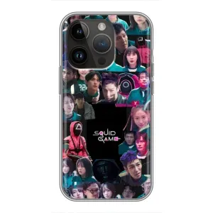 Чохол Гра в кальмара для iPhone 14 Pro Max (Колаж Гра кальмара)