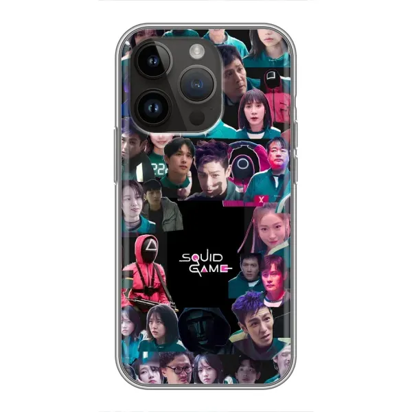 Чохол з принтом «Колаж Гра кальмара» для iPhone 14 Pro Max