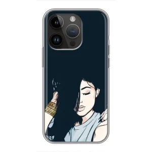 Чохол з принтом «Гарна дівчина» для iPhone 14 Pro Max