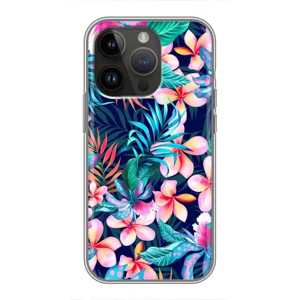 Чохол з принтом «Мальовничі квіти» для iPhone 14 Pro Max