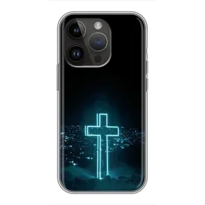Християнські Чохли для iPhone 14 Pro Max (AlphaPrint) (Хрест і місто)