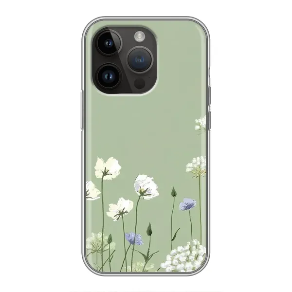 Чохол з принтом «Квіти на зеленому» для iPhone 14 Pro Max