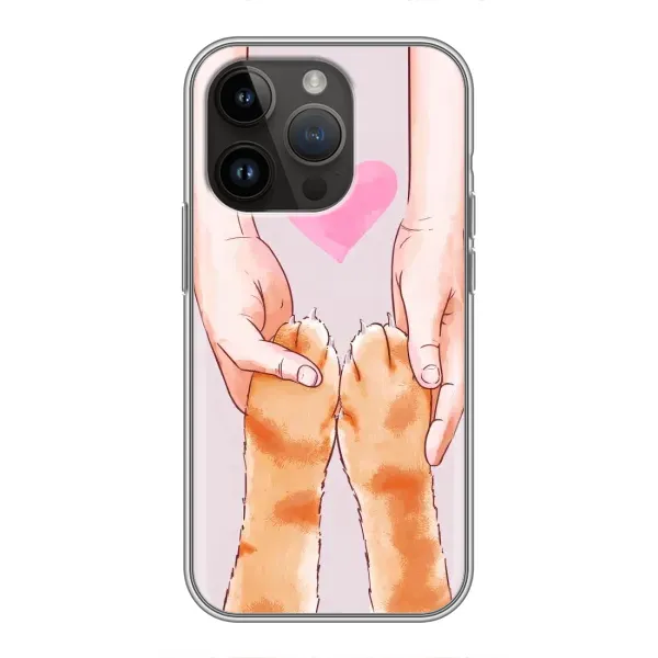 Чехол с принтом «Любовь к котикам» для iPhone 14 Pro Max