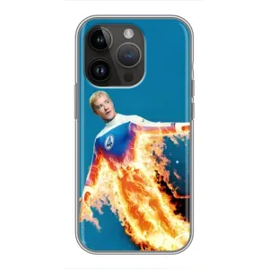 Чохол з принтом Фантастична четвірка для iPhone 14 Pro Max (Людина-факел у вогні)