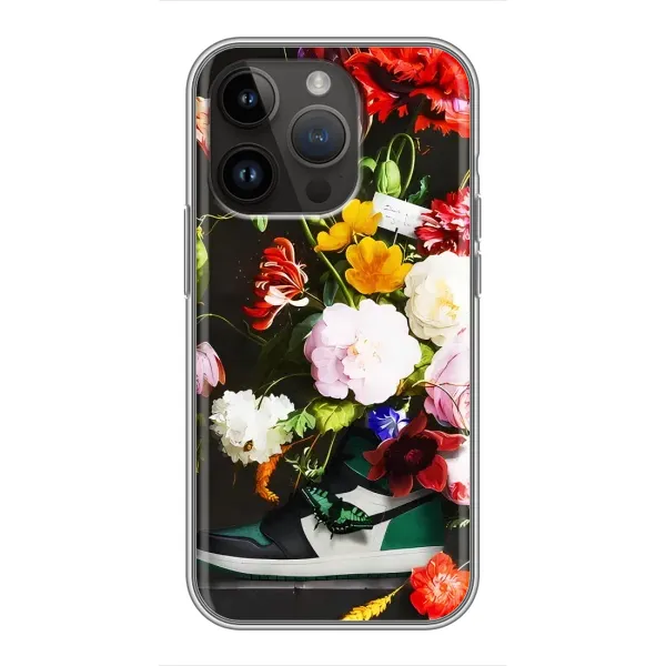 Чохол з принтом «Nike цветы» для iPhone 14 Pro Max Чохол з принтом «Nike цветы» для iPhone 14 Pro Max
