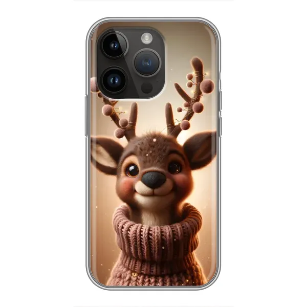 Чехол с принтом «Олень в свитере» для iPhone 14 Pro Max Чехол с принтом «Олень в свитере» для iPhone 14 Pro Max