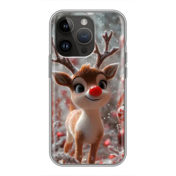 Чехол с принтом «Олень с носом» для iPhone 14 Pro Max Чехол с принтом «Олень с носом» для iPhone 14 Pro Max