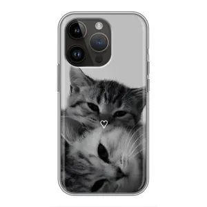 Чохол з принтом «Пара котів» для iPhone 14 Pro Max