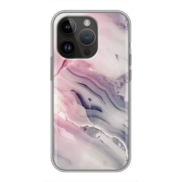 Чохол з принтом «Пурпурний Мрамор» для iPhone 14 Pro Max