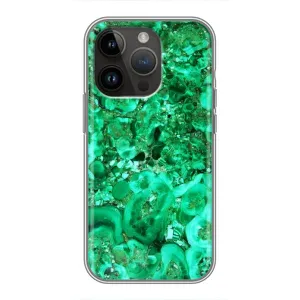 Чохол з принтом «Салатовий Мрамор» для iPhone 14 Pro Max