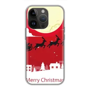 Різдвяні Чохли для iPhone 14 Pro Max (VPrint) (Санта з оленями)