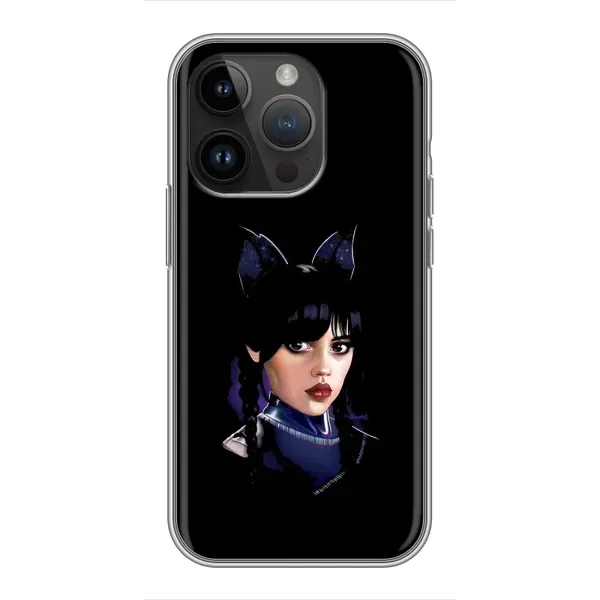 Чохол з принтом «серйозна Венздей» для iPhone 14 Pro Max