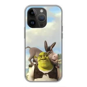 Чохол з мультфільмом Шрек на iPhone 14 Pro Max (Шрек та Осел)