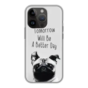 Чехол с принтом «Смешной Мопс» для iPhone 14 Pro Max