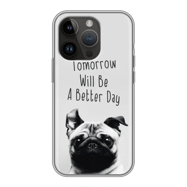 Чехол с принтом «Смешной Мопс» для iPhone 14 Pro Max