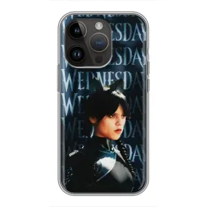 Чохли Венсдей на iPhone 14 Pro Max Уенсдей (AlphaPrint) (Венздей кішка)