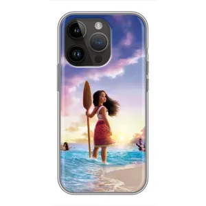 Чохол з мультфільмом Ваяна iPhone 14 Pro Max (Моана з веслом)