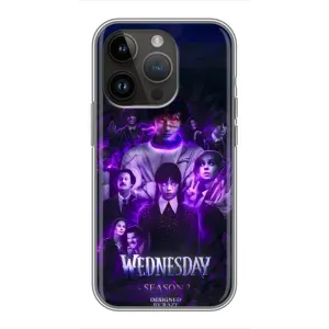 Чохол з дизайном Венздей 2 на iPhone 14 Pro Max (Фіолетова магія Венздей)