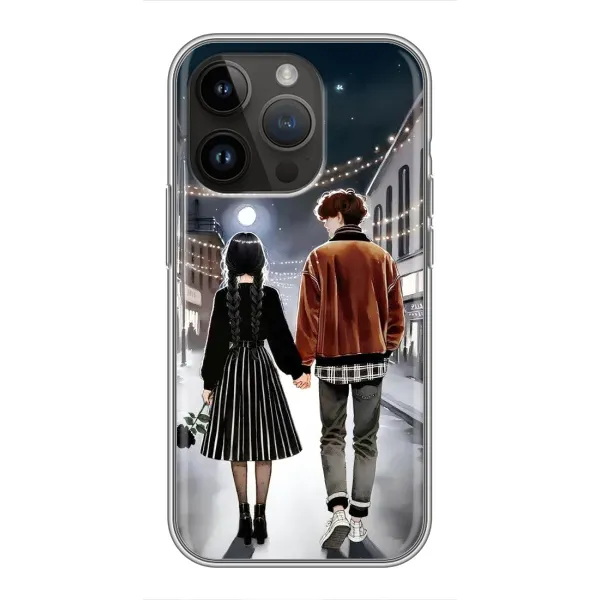 Чохол з принтом «Венздей та Тайлер» для iPhone 14 Pro Max