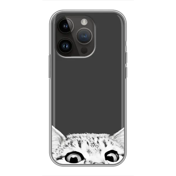 Чехол с принтом «Выглядывает кот» для iPhone 14 Pro Max