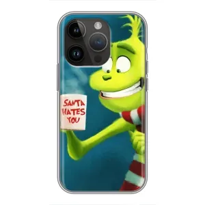 Різдвяні Чохли для iPhone 14 Pro Max (VPrint) (Зелений Грінч)