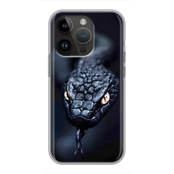Чохол з принтом «Чорна змія» для iPhone 14 Pro Max Чохол з принтом «Чорна змія» для iPhone 14 Pro Max