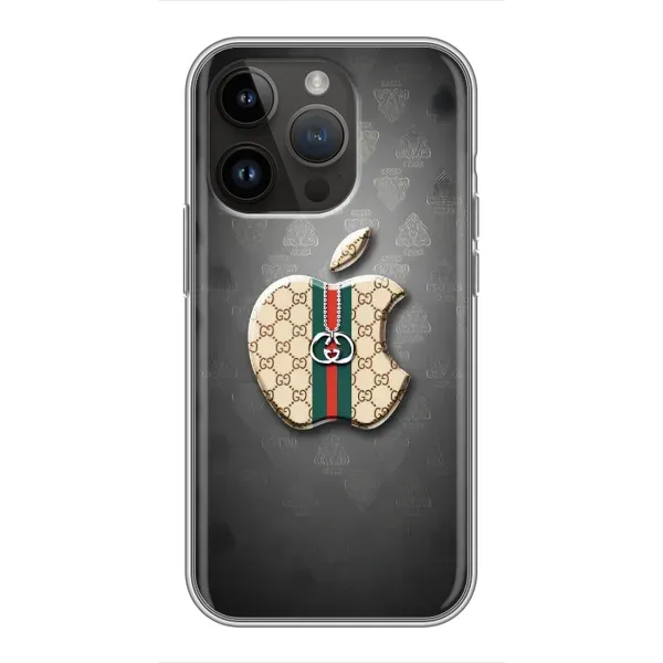 Чехол с принтом «Apple gucci» для iPhone 14 Pro
