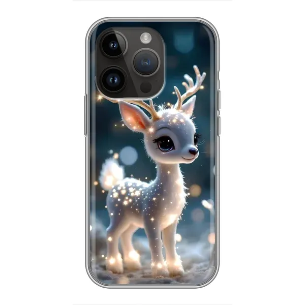 Чехол с принтом «Блестящий олененок» для iPhone 14 Pro Чехол с принтом «Блестящий олененок» для iPhone 14 Pro