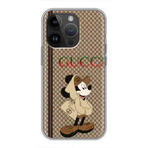 Чехол с принтом «Mickey GUCCI» для iPhone 14 Pro