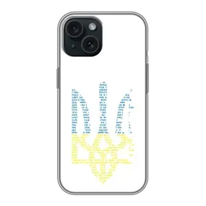 Чехлы для iPhone 14 Укр. Символика (AlphaPrint) (Герб из букв)