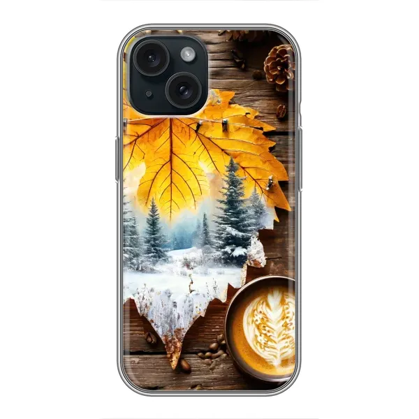 Чехол с принтом «Осенне-зимний кофе» для iPhone 14 Чехол с принтом «Осенне-зимний кофе» для iPhone 14