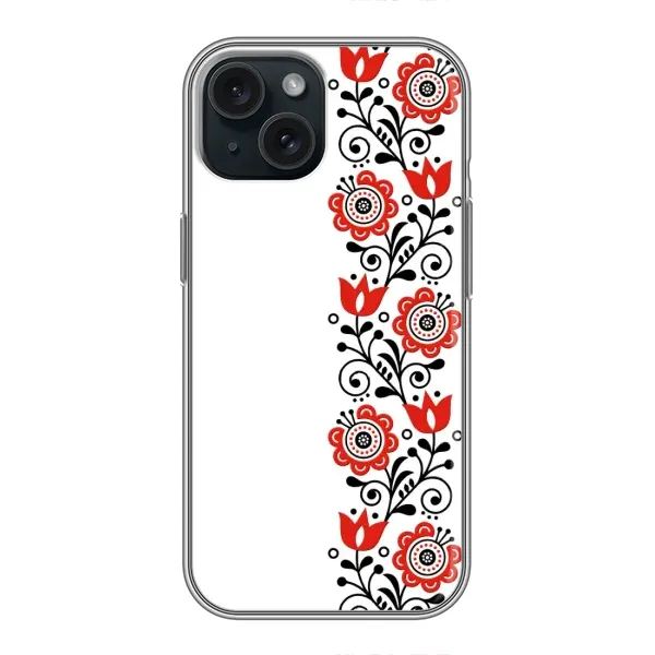Чехол с принтом «Яркая вишиванка» для iPhone 14 Чехол с принтом «Яркая вишиванка» для iPhone 14
