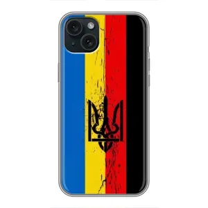 Украинские Чехлы для iPhone 14 Plus с картинкой УПА (AlphaPrint) (Прапор УПА)