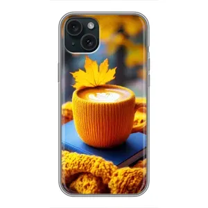 Чехол с принтом «Кофе на желтом пледе» для iPhone 14 Plus