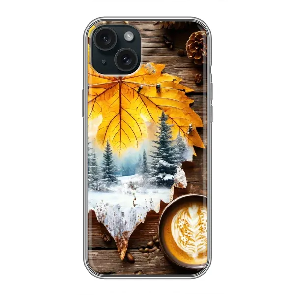 Чехол с принтом «Осенне-зимний кофе» для iPhone 14 Plus