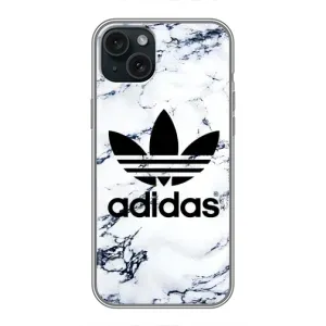 Чехол с принтом «Адидас на мраморе» для iPhone 15 Plus