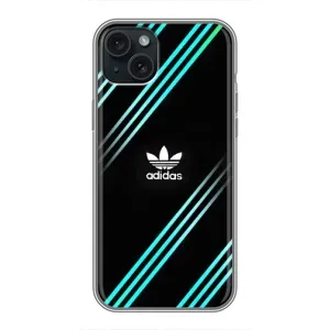 Чехол с принтом «Адидас с полосами» для iPhone 15 Plus