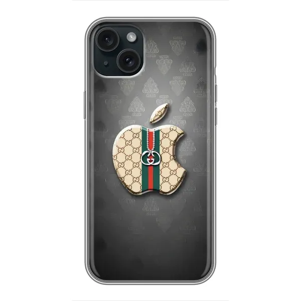 Чехол с принтом «Apple gucci» для iPhone 15 Plus