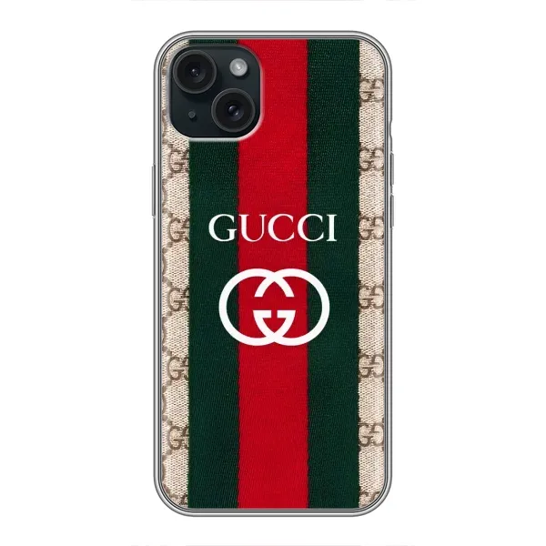 Чехол с принтом «Gucci дизайн» для iPhone 15 Plus