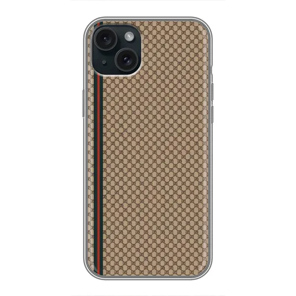 Чехол с принтом «Гуччи полоса» для iPhone 15 Plus