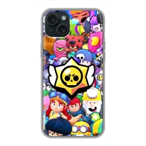 Чехол для iPhone 15 Plus Бравл Старс (VPrint)