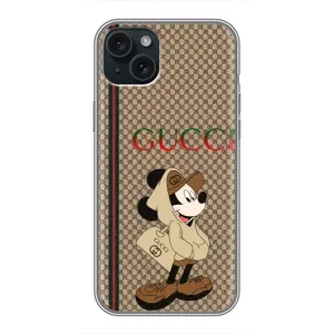 Чехол с принтом «Mickey GUCCI» для iPhone 15 Plus