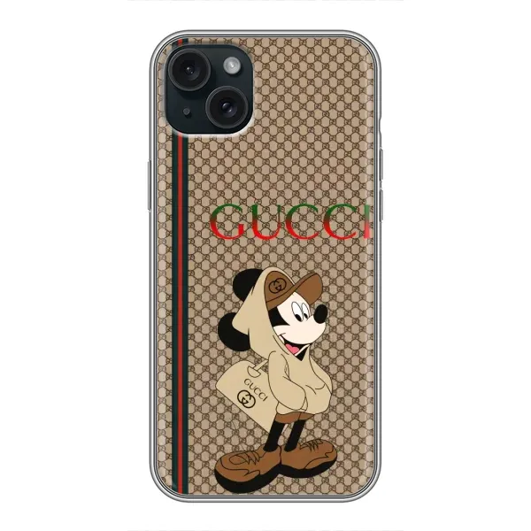 Чехол с принтом «Mickey GUCCI» для iPhone 15 Plus
