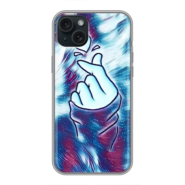 Чохол з принтом «Радужне серце» для iPhone 15 Plus Чохол з принтом «Радужне серце» для iPhone 15 Plus
