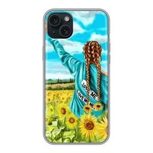 Чохол для Патріота України iPhone 15 Plus - (AlphaPrint) (Україночка)