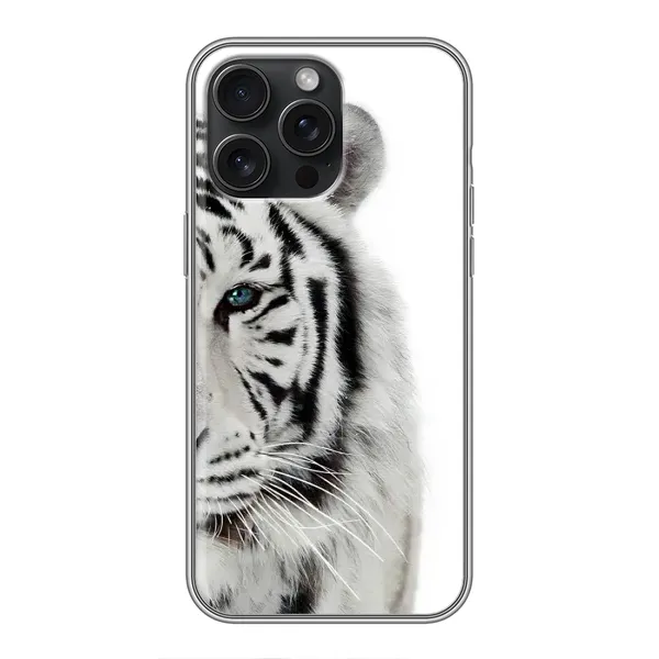 Чохол з принтом «Білий Тигр» для iPhone 15 Pro Max